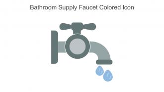 Bathroom Supply Faucet Colored Icon In Powerpoint Pptx Png And Editable Eps Format