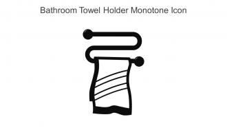 Bathroom Towel Holder Monotone Icon In Powerpoint Pptx Png And Editable Eps Format