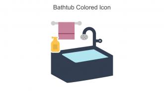 Bathtub Colored Icon In Powerpoint Pptx Png And Editable Eps Format