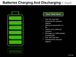 Batteries charging 5 powerpoint presentation slides db