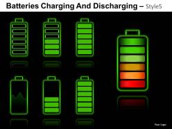Batteries charging 5 powerpoint presentation slides db
