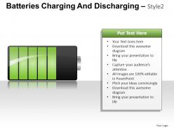 Batteries charging style 2 powerpoint presentation slides