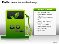 Batteries renewable energy powerpoint presentation slides db