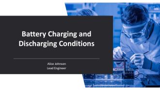 Battery Charging And Discharging Conditions PPT Designs AT