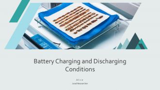 Battery Charging And Discharging Conditions PPT PowerPoint AT