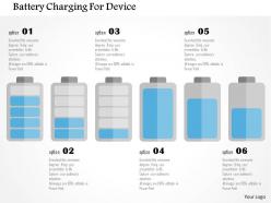 Battery charging for device flat powerpoint design
