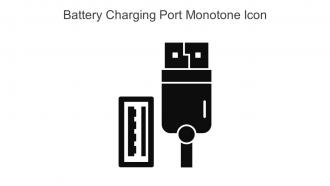 Battery Charging Port Monotone Icon In Powerpoint Pptx Png And Editable Eps Format