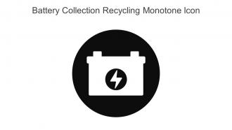 Battery Collection Recycling Monotone Icon In Powerpoint Pptx Png And Editable Eps Format