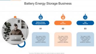 Battery Energy Storage Business In Powerpoint And Google Slides Cpb