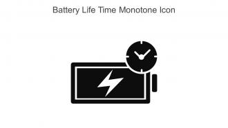 Battery Life Time Monotone Icon In Powerpoint Pptx Png And Editable Eps Format