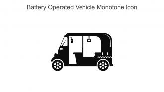 Battery Operated Vehicle Monotone Icon In Powerpoint Pptx Png And Editable Eps Format