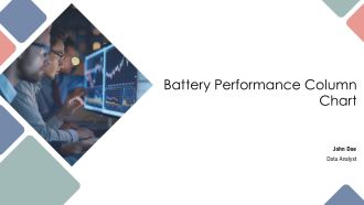 Battery Performance Column Chart PPT Outline AT