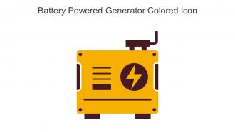 Battery Powered Generator Colored Icon In Powerpoint Pptx Png And Editable Eps Format