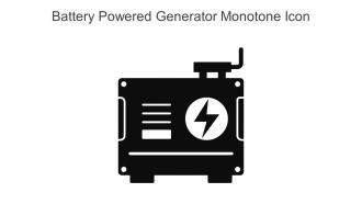 Battery Powered Generator Monotone Icon In Powerpoint Pptx Png And Editable Eps Format