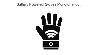 Battery Powered Gloves Monotone Icon In Powerpoint Pptx Png And Editable Eps Format