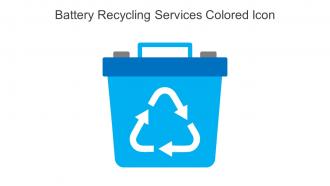 Battery Recycling Services Colored Icon In Powerpoint Pptx Png And Editable Eps Format