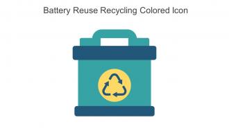 Battery Reuse Recycling Colored Icon In Powerpoint Pptx Png And Editable Eps Format