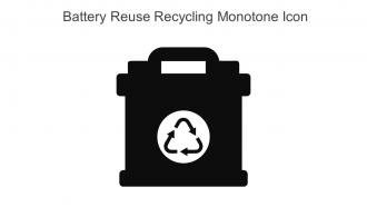 Battery Reuse Recycling Monotone Icon In Powerpoint Pptx Png And Editable Eps Format