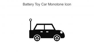 Battery Toy Car Monotone Icon In Powerpoint Pptx Png And Editable Eps Format