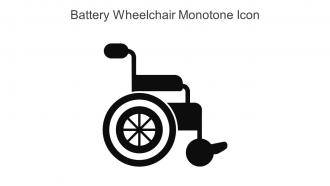 Battery Wheelchair Monotone Icon In Powerpoint Pptx Png And Editable Eps Format