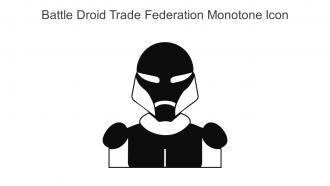 Battle Droid Trade Federation Monotone Icon In Powerpoint Pptx Png And Editable Eps Format