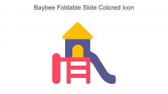 Baybee Foldable Slide Colored Icon In Powerpoint Pptx Png And Editable Eps Format