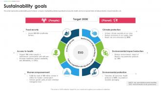 Bayer Company Profile Sustainability Goals Ppt Brochure CP SS