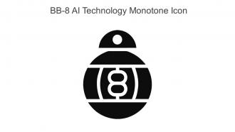 BB 8 AI Technology Monotone Icon In Powerpoint Pptx Png And Editable Eps Format