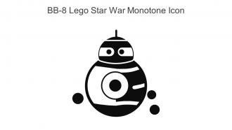 BB 8 Lego Star War Monotone Icon In Powerpoint Pptx Png And Editable Eps Format