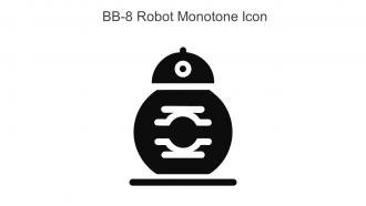 BB 8 Robot Monotone Icon In Powerpoint Pptx Png And Editable Eps Format