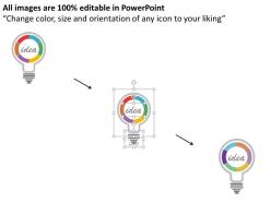 11478443 style variety 3 idea-bulb 6 piece powerpoint presentation diagram infographic slide