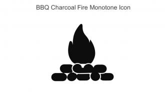 BBQ Charcoal Fire Monotone Icon In Powerpoint Pptx Png And Editable Eps Format