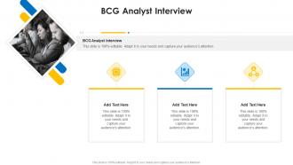 BCG Analyst Interview In Powerpoint And Google Slides Cpb