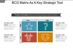 Bcg matrix as a key strategic tool sample of ppt