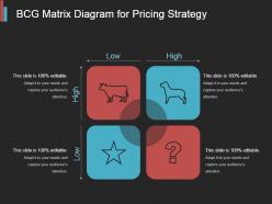 Bcg Matrix Diagram For Pricing Strategy Powerpoint Graphics