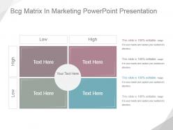 Bcg matrix in marketing powerpoint presentation