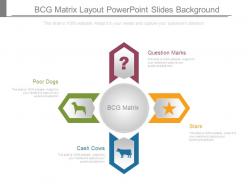 Bcg matrix layout powerpoint slides background