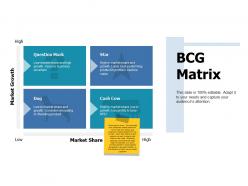 Bcg matrix market growth ppt portfolio slide portrait
