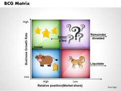 Bcg matrix powerpoint presentation slide template