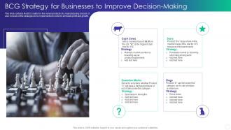 BCG Strategy For Businesses To Improve Decision Making