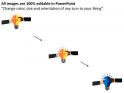 Bd business idea sharing diagram flat powerpoint design