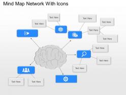Bd mind map network with icons powerpoint template