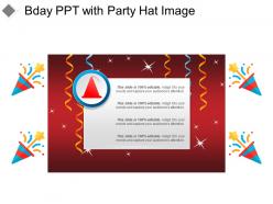 Bday ppt with party hat image