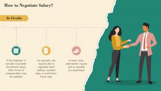 Be Flexible As A Salary Negotiation Tip Training Ppt