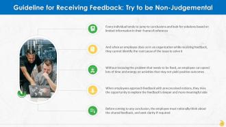 Be Non Judgmental For Receiving Feedback Constructively Training Ppt