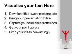 Be smart and winner people powerpoint background and template 1210