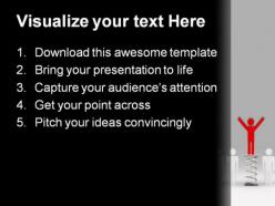 Be smart and winner people powerpoint background and template 1210