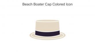 Beach Boater Cap Colored Icon In Powerpoint Pptx Png And Editable Eps Format