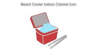 Beach Cooler Icebox Colored Icon In Powerpoint Pptx Png And Editable Eps Format