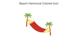 Beach Hammock Colored Icon In Powerpoint Pptx Png And Editable Eps Format